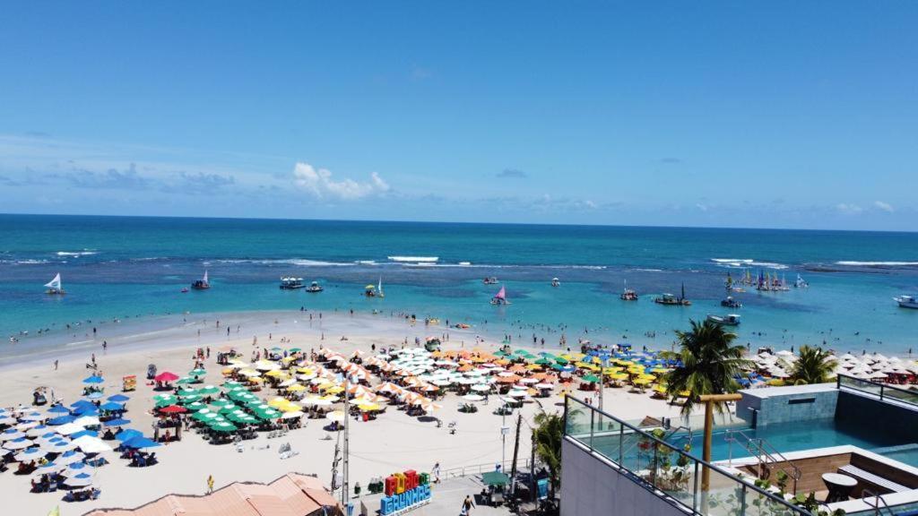 Flat Beira Mar Com Varanda Em Porto De Galinhas Porto de Galinhas Exterior foto